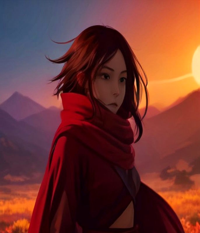 赤霞怀旧动漫风原创封面
